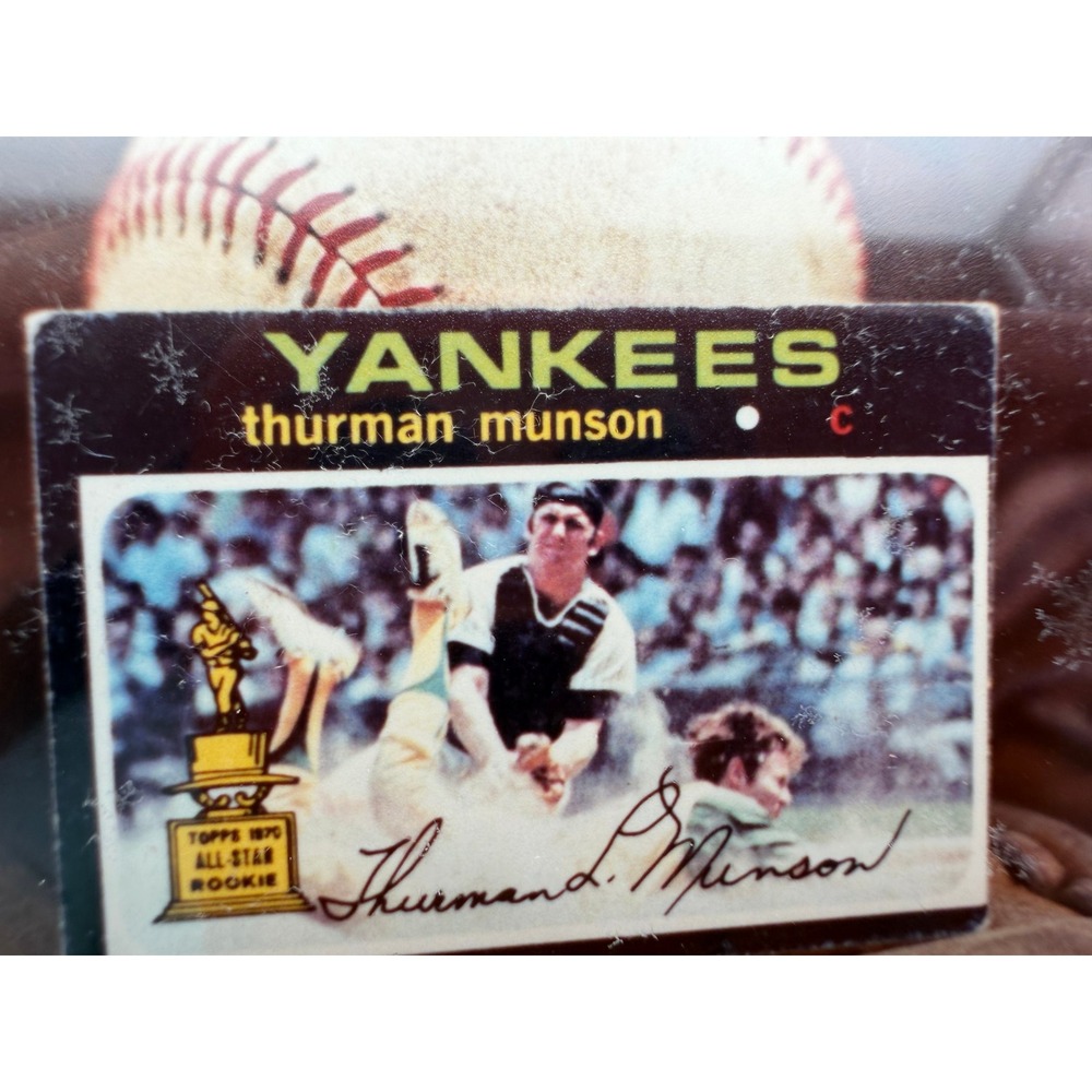 Ed Kingsley Signed Framed Thurman Munson Yankees Baseball Photo Art 1991 OL0025 - Picture 2 of 5